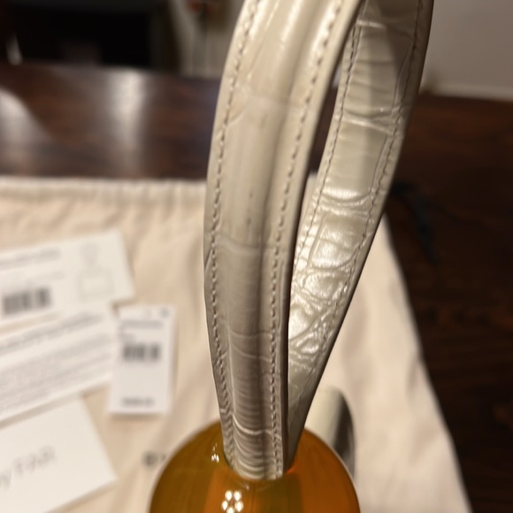 By Far Croc Embossed Leather Ball Bag - Picture 9 of 13